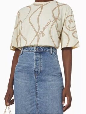 Bundle #4 - NWT Ganni Tee + Hudson Denim Skirt